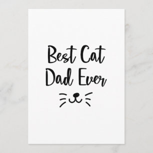 Dad Love Cat Fathers Day Cat Lover Pet Love Gifts Card