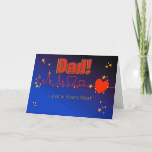 Dad Love in Every Beat Card