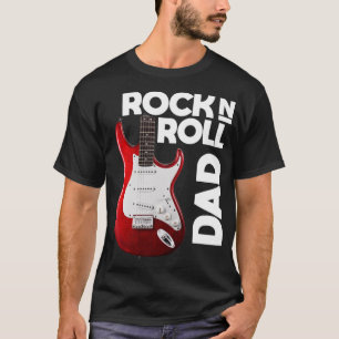 Dad Love Rock n Roll Funny Fathers Day T-Shirt