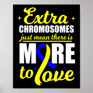 Dad Love World Down Syndrome Day Women Kids Poster
