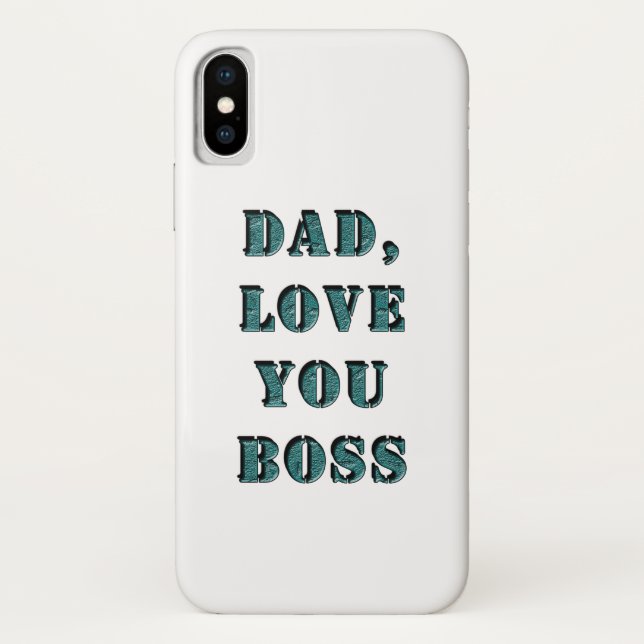 DAD, LOVE YOU BOSS 1 Case-Mate iPhone CASE (Back)