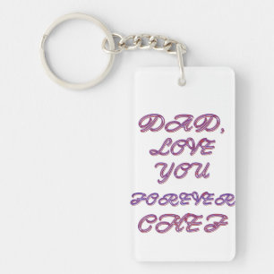 DAD, LOVE YOU FOREVER CHEF 2 KEY RING