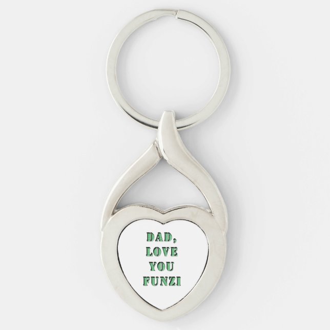 DAD, LOVE YOU FUNZI 2 KEY RING (Front)