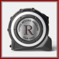  Dad Loved Beyond Measure Steel Grey Monogram