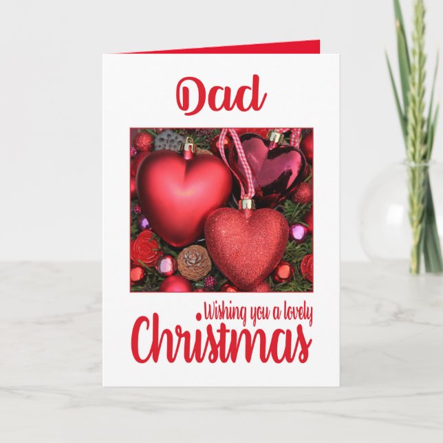 Dad Lovely Christmas card (Front)
