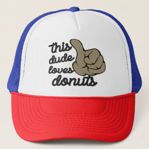 dad loves doughnuts funny Father's Day gift Trucker Hat