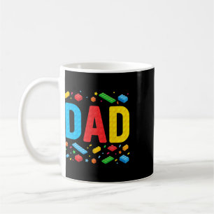 Dad Master Builder Building Bricks Blocks Family F Coffee Mug