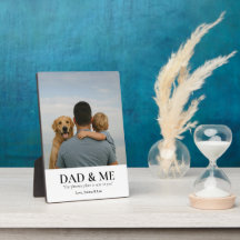 Dad & Me | Cute Fathers Day Photo Modern Keepsake