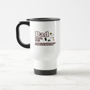 Dad Meaning Definition Funny Gift for Father Travel Mug