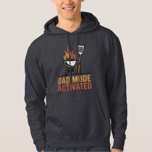 Dad Mode Activated Funny Grill Master Quote Hoodie