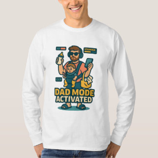 Dad Mode Activated - Gamer Style Parenting T-Shirt