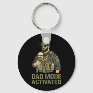 Dad Mode Activated Tactical Dad Baby Carrier Key Ring