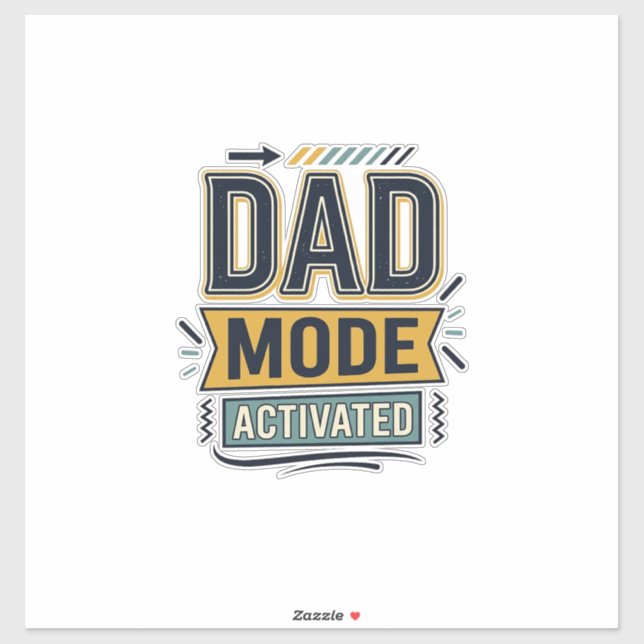 Dad Mode Activated Vintage Engraving Shirt Design  (Sheet)