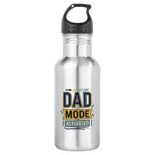 Dad Mode Activated Vintage Engraving Shirt Design 532 Ml Water Bottle