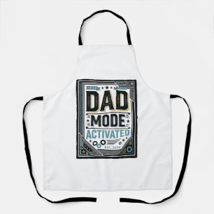 Dad Mode Activated Vintage Engraving Shirt Design_ Apron