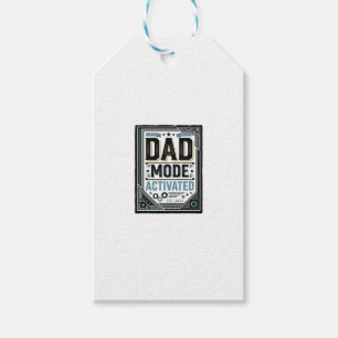 Dad Mode Activated Vintage Engraving Shirt Design_ Gift Tags