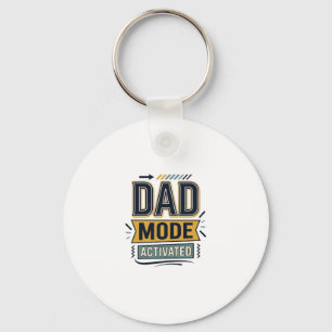 Dad Mode Activated Vintage Engraving Shirt Design Key Ring