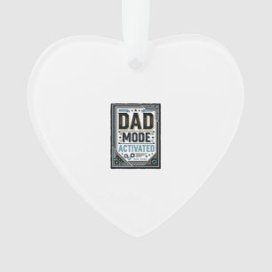Dad Mode Activated Vintage Engraving Shirt Design_ Ornament