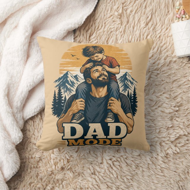 Dad Mode Father's Day Shirt Cushion (Blanket)