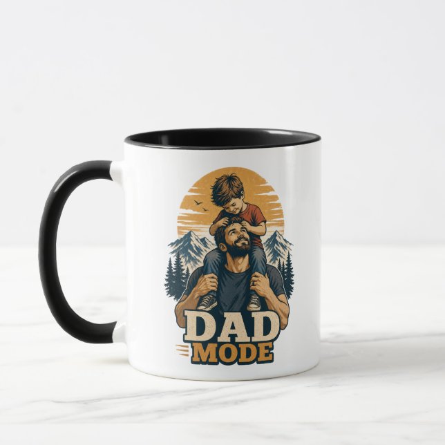 Dad Mode Father's Day Shirt Mug (Left)