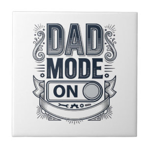 Dad Mode On Vintage Engraving Shirt Design_1 Tile