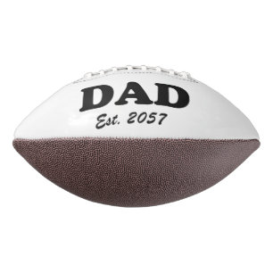 Dad modern black typography custom est date  american football
