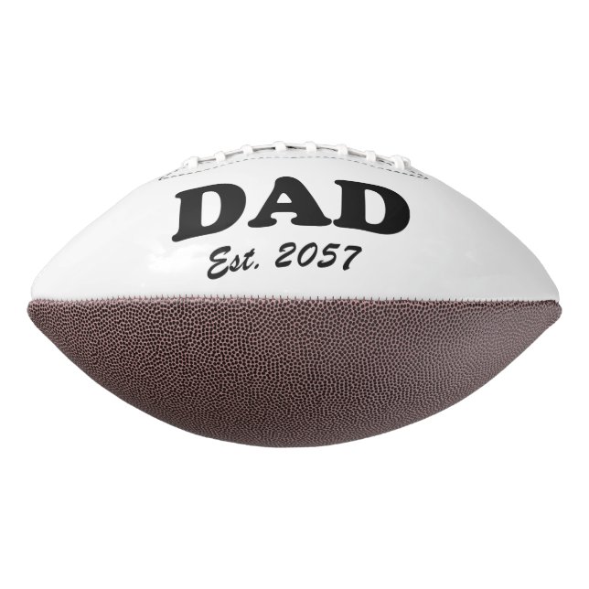 Dad modern black typography custom est date  american football (Rotated 90)