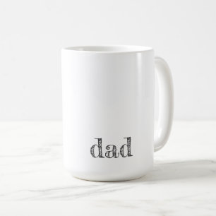 DAD Modern Typography Fathers Day Joy Kids Fun Coffee Mug