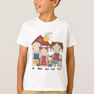 Dad, Mom, Big Sister, Middle Brother, Baby Sis T-Shirt