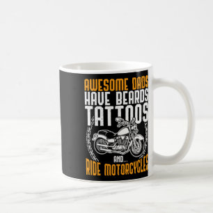 Dad Motorcycle Fathers Day Gift Funny Tattoo Coffee Mug