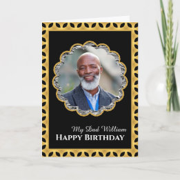 Dad Mum Grandpa Photo Birthday Card Custom