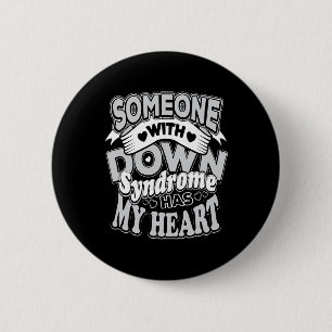 Dad Mum World Down Syndrome Day Women Kids 6 Cm Round Badge