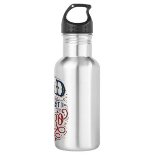 Dad My First Hero Vintage Typography Shirt_1 532 Ml Water Bottle