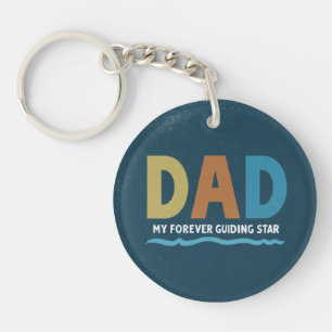 Dad: My Forever Guiding Star Key Ring
