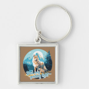 Dad, my guiding light key ring