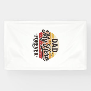 Dad My Hero Forever Retro Vintage Shirt Design_1 Banner