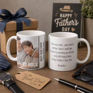 Dad, My Rock Custom Father’s Day Gift From Son Coffee Mug