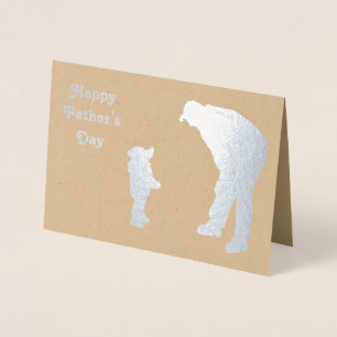 Dad 'n' Kiddo 2 Silhouette Father's Day card