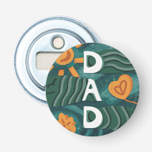 Dad - National Dad Appreciation Day Green Bottle Opener
