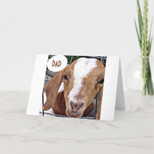 DAD-NO KIDDING AROUND ON YOUR BIRTHDAY SAYS GOAT CARD