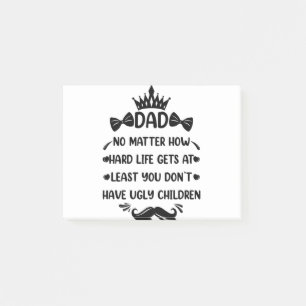 Dad No Matter How Funny Dad Quote Father Jokes Post-it Notes
