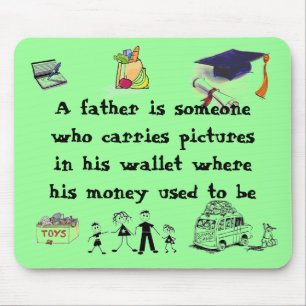 dad no money mouse mat