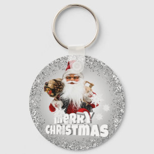 Dad Noel's Lavish-Like Cricket and Happy Christmas Key Ring