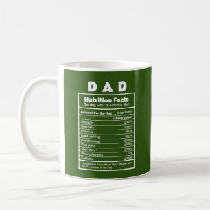 Dad Nutrition Fact Custom name Mug