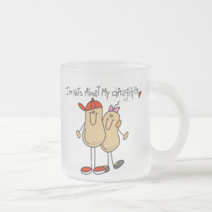 Dad - Nuts About My Daughter T-shirts and Gifts Frosted Glass Coffee Mug