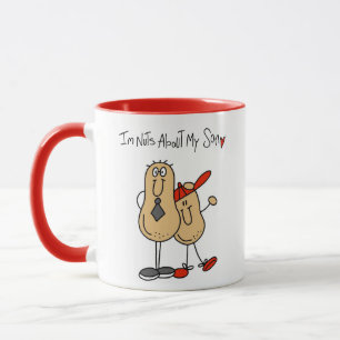 Dad - Nuts About My Son T-shirts and GiftsD Mug