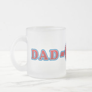 Dad-O-Mite Frosted Glass Coffee Mug
