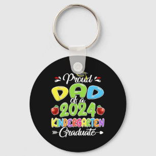 Dad Of 2024 Kinder Graduate Kindergarten Key Ring
