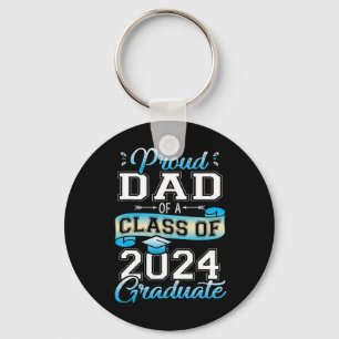 Dad Of A Cl Of 2024 Graduate Funny Senior 2024  Key Ring