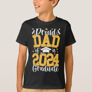 Dad Of A Cl Of 2024 Graduate Matching Family  T-Shirt